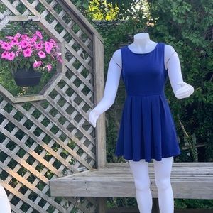 Royal blue mini dress